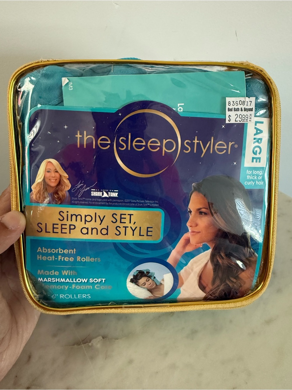 The Sleep Styler Nighttime Hair Heat Free Curlers Large 8 Count From Shark Tank